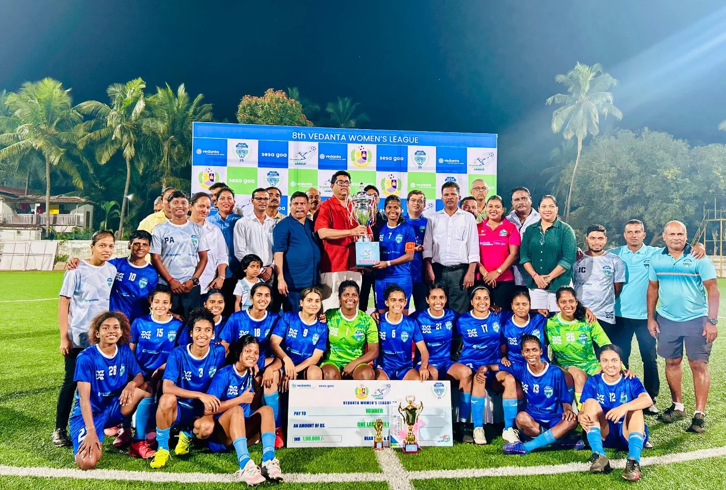 Sesa Football Academy’s Senior Women’s Team Crowned Champions at Vedanta Women’s League