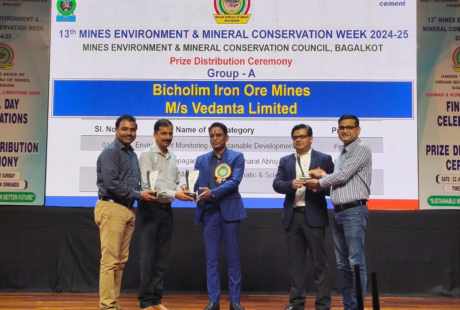 Vedanta Sesa Goa’s Bicholim Mine Sets Benchmarks in Sustainable Mining Occupational Safety Health